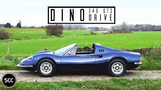 FERRARI 246 GTS / SPIDER DINO 1972 - Test drive in top gear - GT V6 Engine sound | SCC TV