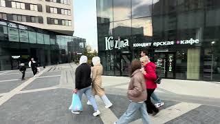 4k Novosibirsk Siberia Walk down the street Big city Russia