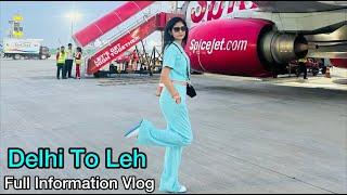 Delhi To Leh Flight Full Guide Cost | Delhi To Leh By Air | Leh By Flight | Delhi  Leh Flight Video