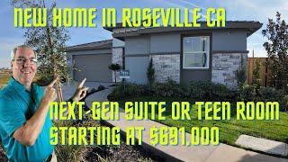 Home For Sale Roseville CA | Woodside Homes | New Home in Sacramento CA | Next Gen Suite | Teen Room