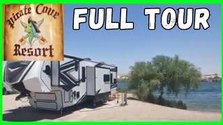 RV Camping on the River at "PIRATE COVE RESORT"