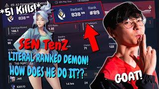 This is How SEN TenZ Drops 51 KILLS in RADIANT!! *Insane Hard Carry*