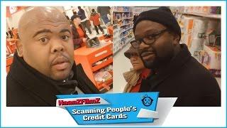 Scanning People's Credit Cards Prank