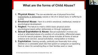 1 Introduction to Child Safeguarding