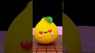 SWEET NIGHT!  Share this post with your half lemon#babyfruitdancing #newvideo #dancingfruit