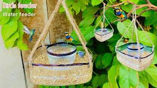 DIY Bird Feeder and Water Feeder: Eco-Friendly Crafts from Waste Materials