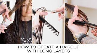 How to Create A Haircut with Long Layers | Hair Cutting Tutorial | Kenra Professional