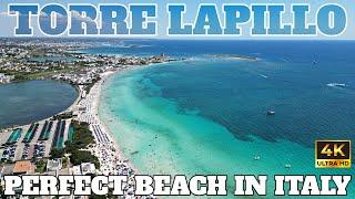 TORRE LAPILLO - WHAT A BEAUTIFUL BEACH - PORTO CESAREO - ITALY - 4K - 2023