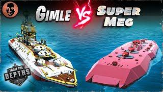 Gimle VS. Super Meg - From the Depths Battleship Battle