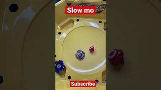 Slow mo Beyblade destroyed #shorts #beyblade #ytshorts #battleroyale #fyp #viral #battle #slowmo