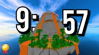 Parkour Volcano Speedrun in 9:57 (World Record)