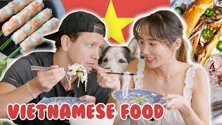  Vietnamese Food in LA! Gỏi cuốn, bánh mì,  bún bò Huế, phở | YB vs. FOOD