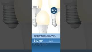 Sengled Smart Light Bulbs, Works with Alexa & Google Home, 4-Pack
