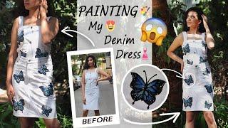 How to paint Denim dress| DREAM Episode 23| Dream Patel!