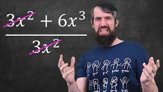 The worst ALGEBRA MISTAKES I see as a Math Prof  **don't do these**