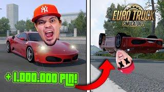 Kupiłem swoje PIERWSZE FERRARI! *jedzie prawie 300 kmh*  Euro Truck Simulator 2