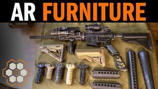 AR-15 Furniture with Navy SEALs "Coch" and Dorr