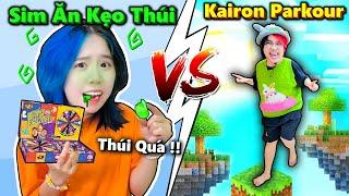 Mèo Simmy PHÁT ÓI Vì Kairon Parkour Té 1 Mạng Phải Ăn Kẹo SIÊU THÚI !!