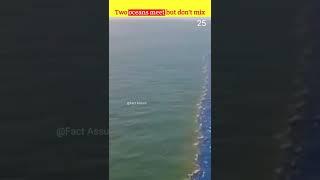 Two oceans meet but don't mix why#shorts #facts #viral