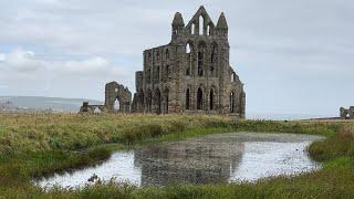 Whitby Abbey in the rain