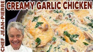 Creamy Garlic Chicken | Chef Jean-Pierre