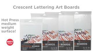 Learn the Crescent Lettering Art Board Qualities!