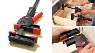 Clamping with one hand and spreading by switching over: One-handed clamp DuoKlamp DUO  |  BESSEY