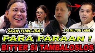 KAPAPASOK LANG! BITTER SI TAMBALOSLOS ! SARA DUTERTE NATAWA LANG SA GINAWA NI CO AT TAMBALOSLOS