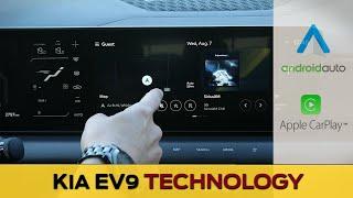 Media Screen in the Kia EV9 | Apple CarPlay, Android Auto, Charging, Nav and more! (2024 model)