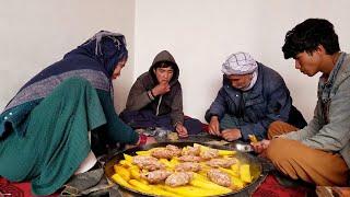 Cooking Meatballs and  Potatoes | Village Life Afghanistan