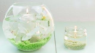 DIY Wasserkerzen basteln  | 2 Ideen | schöne DIY Deko