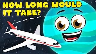 How Long Does It Take To Fly A 747 Jet Around Each Planet!? | KLT