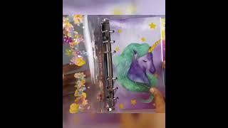 Cute unicorn Ring binder diary Unboxing#unicorn #cute #unboxingvideo #stationery #ytshorts #shorts