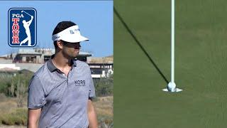 Beau Hossler realizes he made HOLE-IN-ONE at World Wide Technology