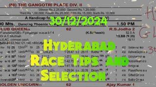 Hyderabad Race Tips and Selection || The Bonzer Cup