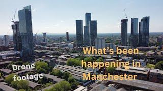 This is Manchester and Salford, manchester drone footage