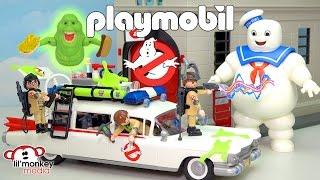  Playmobil Ghostbusters Collection!!  Ecto-1 Car, Fire Station, Slimer, Stay Puft and More!! 