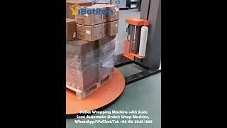 Pallet Wrapping Machine with Scale - Semi Automatic Stretch Wrap Machine - Industrial Wrap - iBotRun