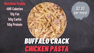 Buffalo Crack Chicken Pasta