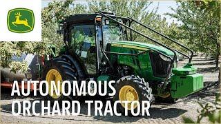 5ML Autonomous Orchard Tractor Multiplies Tree Nut Farmer Productivity | John Deere Precision Ag