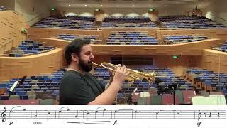 Trumpet Excerpt - Brahms Symphony No. 2 - Tassio Furtado Trompete