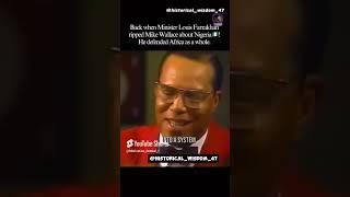 ️ Minister Louis Farrakhan vs. Mike Wallace: Defending Nigeria (Part 1) | Iconic Showdown!