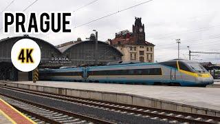 Trains in the Czech Republic. Prague main station