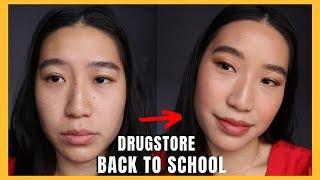 DRUGSTORE Back to School Tutorial  Beginner Natural Glam Tutorial 