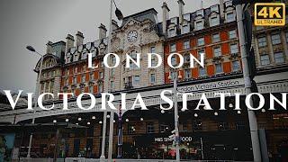 London Victoria Station Walk Through England 4K