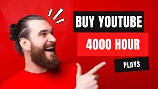 Buy 4000 Hours YouTube Watch Time: The Fast Track to Monetization