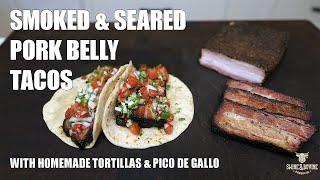 Smoked & Grilled Pork Belly Tacos | Swine & Bovine Barbecue