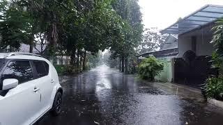 Refreshing Walk in Heavy Rain in Village Life | ASMR Rain sounds to sleep better.