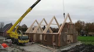 Hempcrete Panels in Action in Holland - built in 3 days - Dun Agro Hemp Group