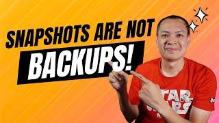 Snapshots vs Backups vs Replications